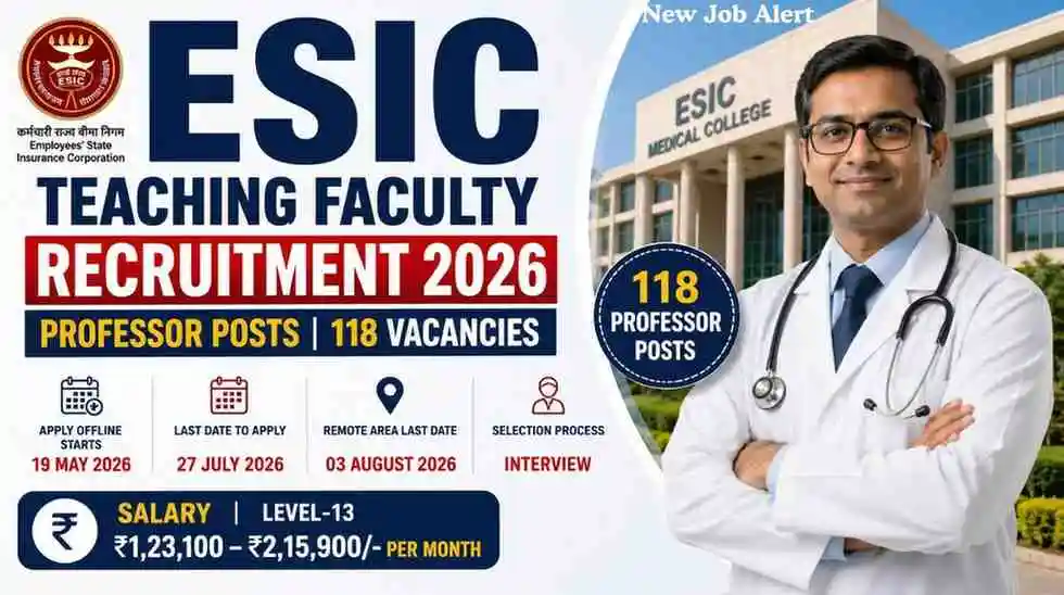 ESIC Teaching Faculty Recruitment 2026