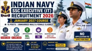 Indian Navy SSC Executive IT Recruitment 2026