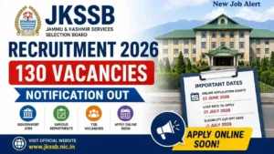 JKSSB Recruitment 2026 Notification Out