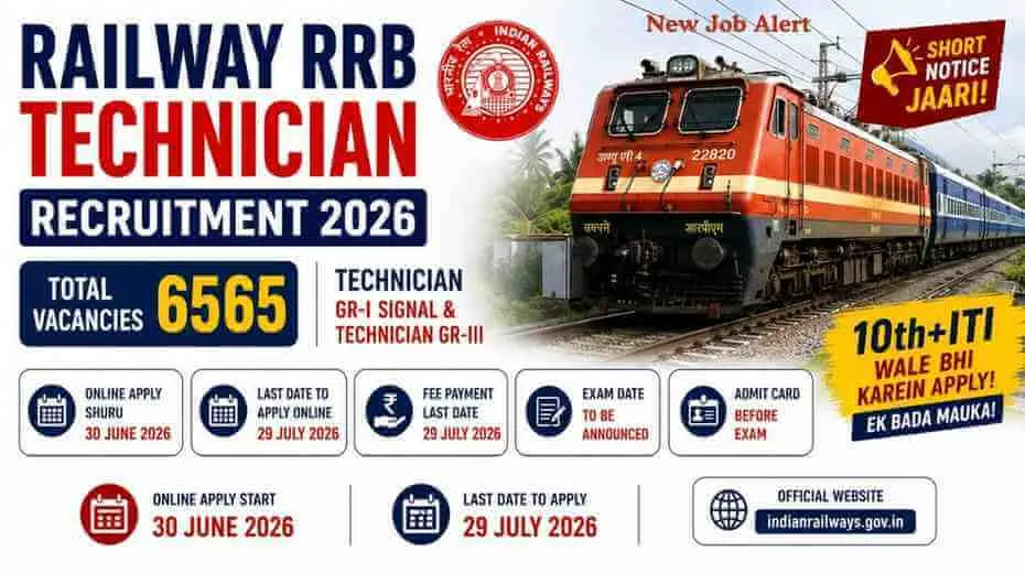 Railway RRB Technician Recruitment 2026