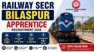 Railway SECR Bilaspur Apprentice Recruitment 2026