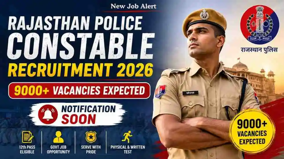 Rajasthan police constable recruitment 2026