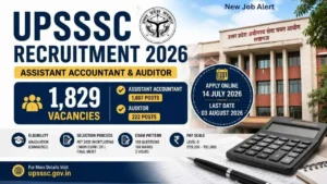 UPSSSC Recruitment 2026 notification released for 1,829 Assistant Accountant and Auditor vacancies