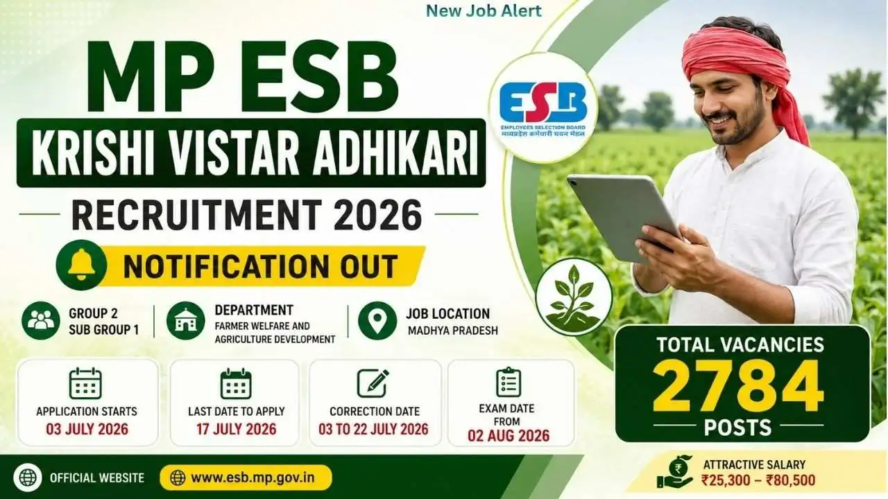 MP ESB Krishi Vistar Adhikari Recruitment 2026